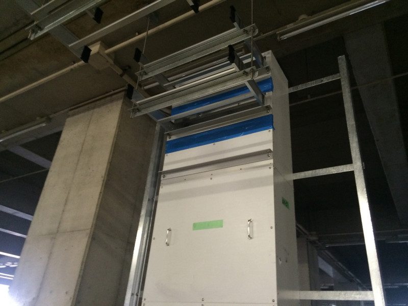 アルミ配線ダクト 浄水場施設